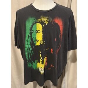Bob Marley Vintage Zion T Shirt Well Worn‎ And Faded But Still Collectible 3xl